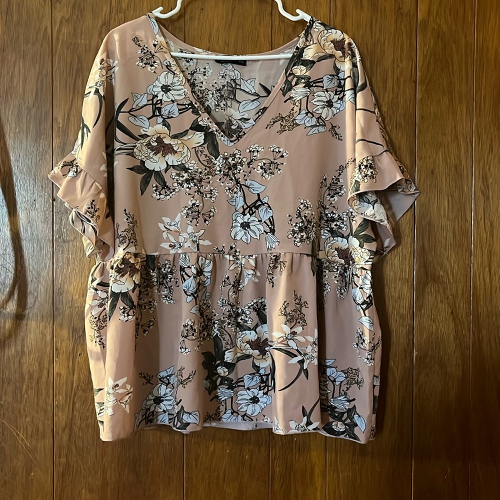 Mauve floral top